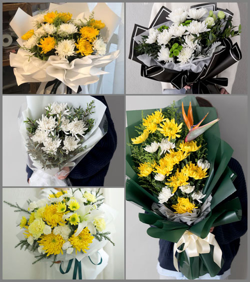 山东莱芜钢城区里辛街道后朱山村白事花束代送